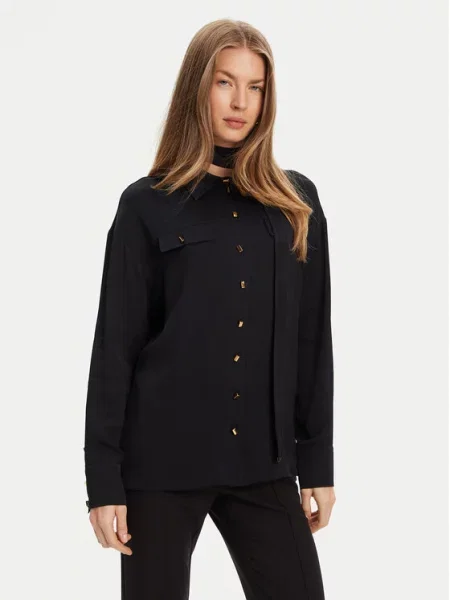 Πουκάμισο Marciano Guess μαύρο