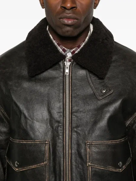 Kožni kaput Dunst smeđa