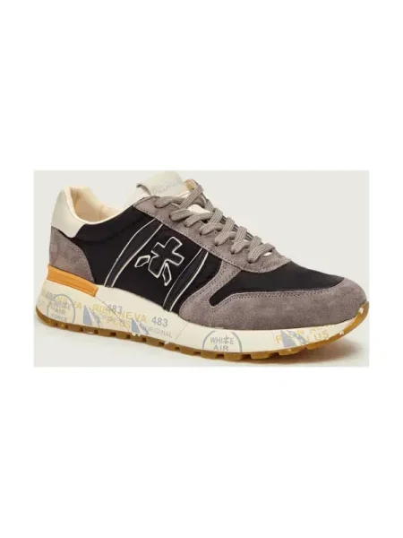 Premiata Sneakers LANDER | piele întoarsă gri