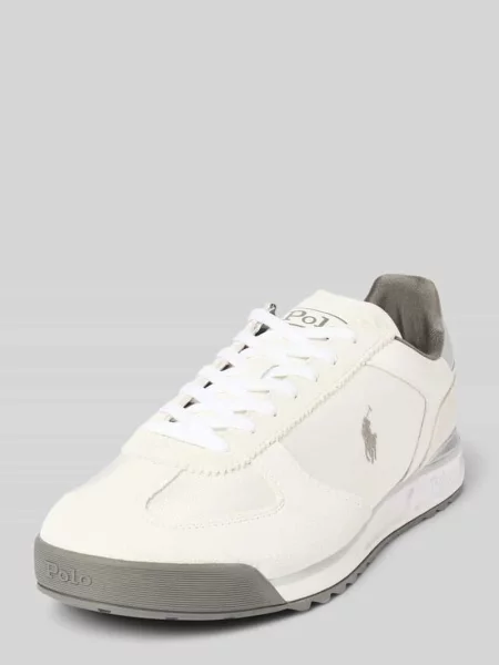 Sneakersy ze sznurowanym zapięciem model VARICK' Polo Ralph Lauren białe