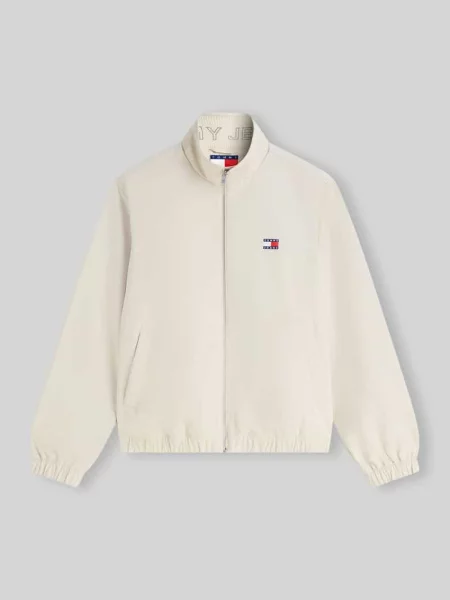 Kurtka Tommy Jeans z nadrukiem beżowa