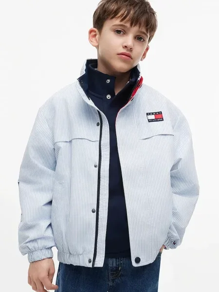 Tommy Hilfiger kratka jakna za djecu bijela