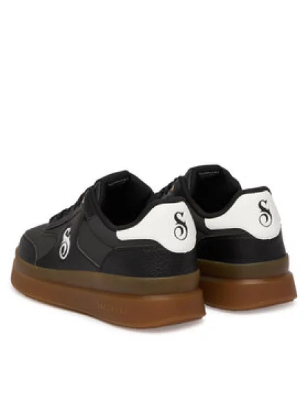 SKECHERS Niske tenisice COURTSIDE-CALI DUDEZ / bijela crna