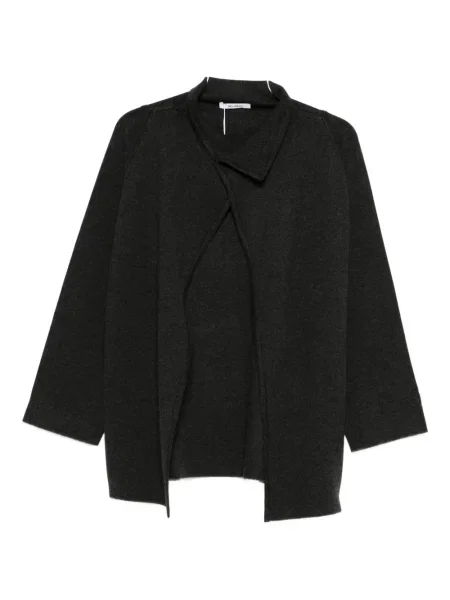 Kołnierzykowy kurtka Max Mara asymetryczna szara