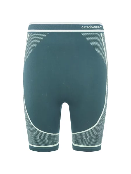 Pantaloni scurți Casablanca cu imagine stretch verde