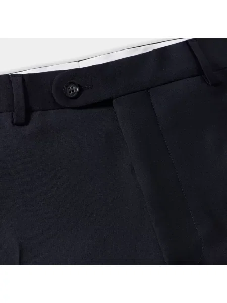 Spodnie Brooks Brothers wełniane niebieskie