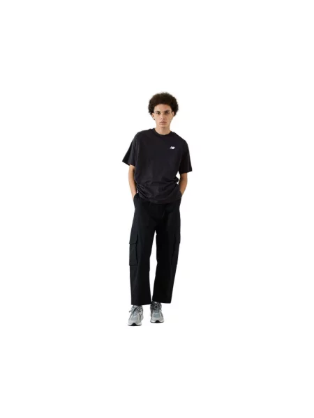 Majica New Balance s autogramom crna