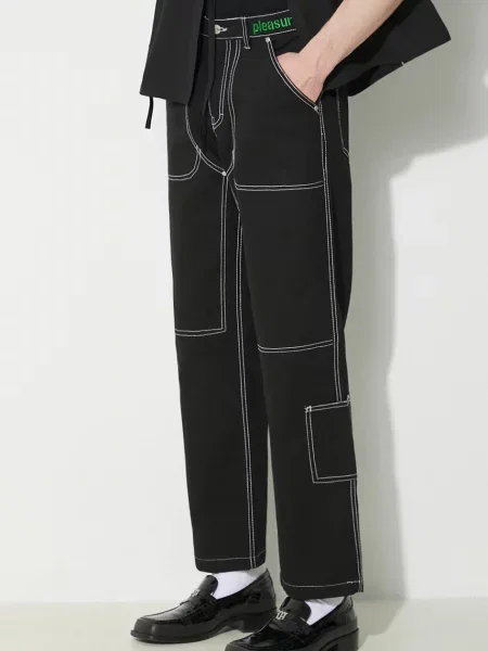 Τζιν παντελόνι PLEASURES Ultra Utility Pants μαύρο