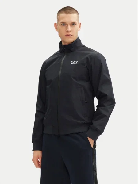 Geacă Ea7 Emporio Armani albastru