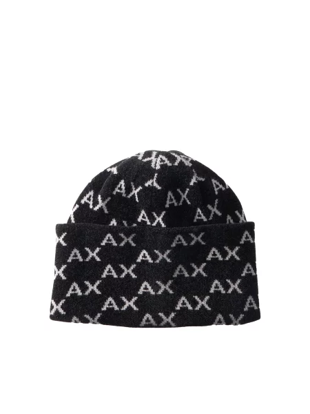 ARMANI EXCHANGE Căciulă negru alb
