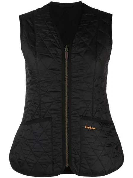 Matlasat vestă Barbour negru