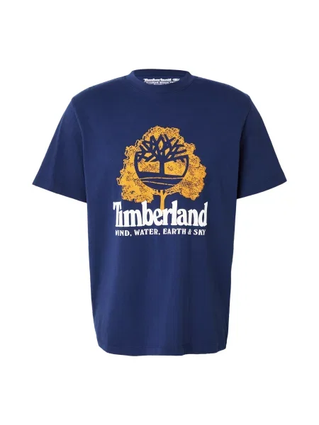 TIMBERLAND Tricou WWES albastru marin / portocaliu închis alb
