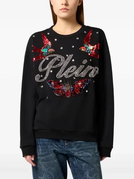 Hanorac Philipp Plein cu spatele deschis negru