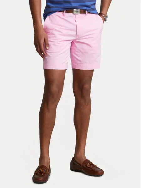 Kratke hlače iz tkanine Polo Ralph Lauren roza