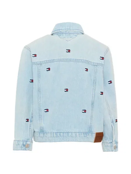 Kurtka jeansowa dziecięca Tommy Hilfiger niebieska