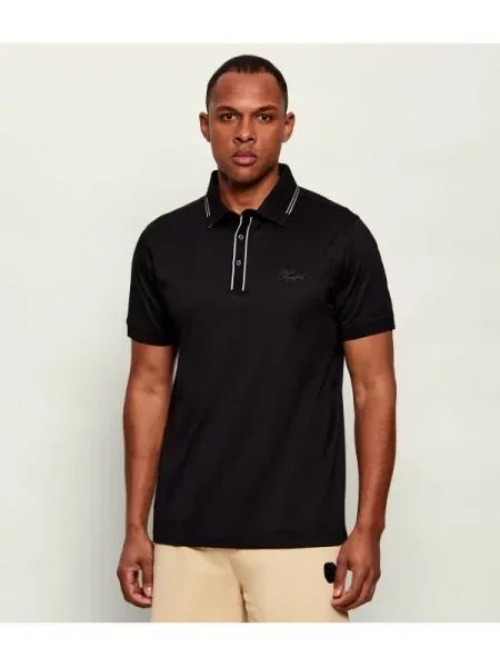 Tricou polo Karl Lagerfeld negru