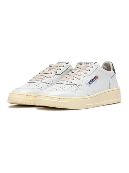 Sneakers Autry Medalist Low Man White/ Chocolate Leather EUR 44 białe