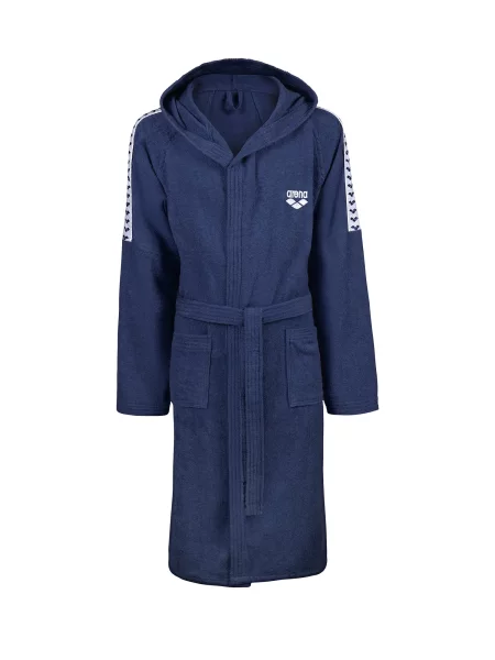 ARENA Športen kopalni plašč TEAM STRIPE marine bela
