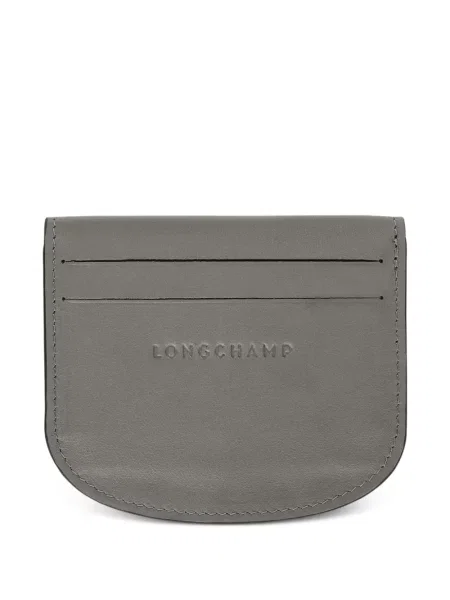 Portofel Longchamp din piele gri