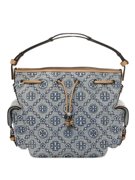 Șnur de strângere geantă bucket Tory Burch albastru