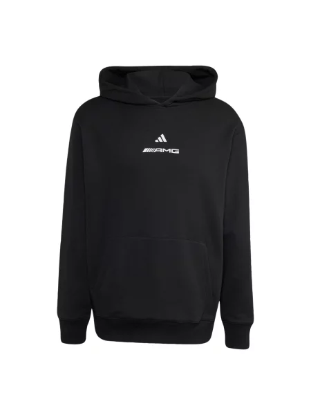 ADIDAS PERFORMANCE Sportovní mikina AMG světle šedá / černá bílá
