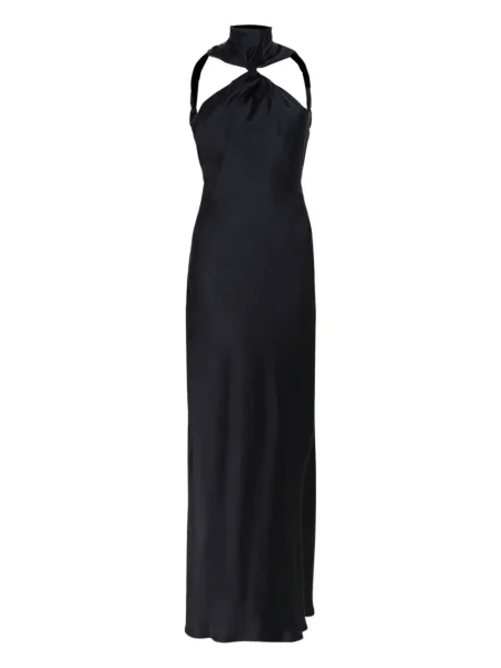 Rochie maxi The Attico de costum negru