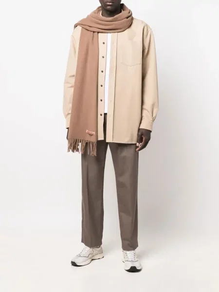 Šalikas Acne Studios ruda