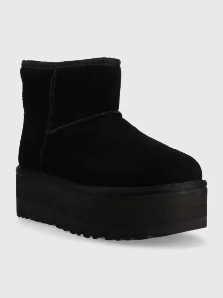 Кожаные сапоги Ugg черные