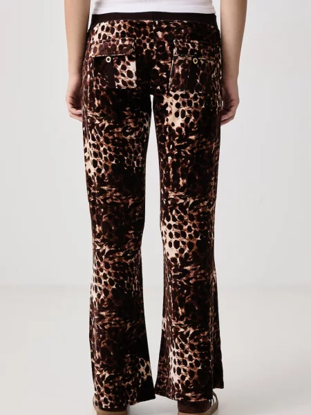 Juicy Couture Melegítő alsó Caisa Flare Fit barna