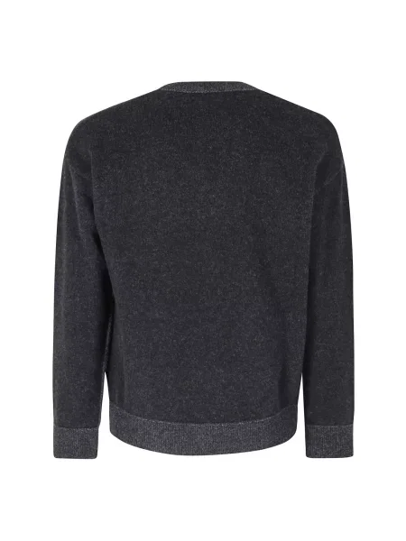 Sweter Roberto Collina filcowy szary