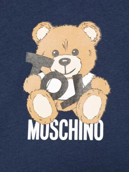 Koszulka dziecięca Moschino niebieska