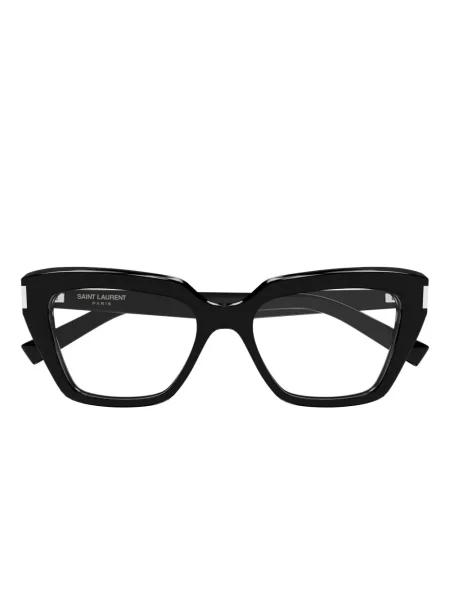Ochelari de soare Saint Laurent Eyewear cu imprimeu geometric negru