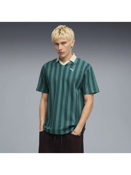 Koszulka polo PUMA Class Pinnacle o luźnym kroju Odzież S zielony