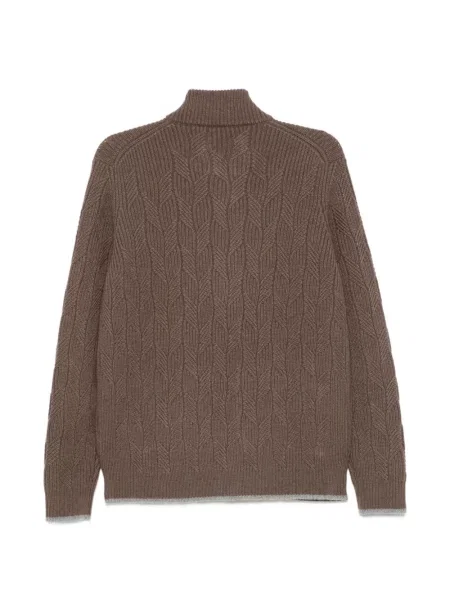 Cardigan Fedeli tricotate maro