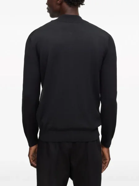 Cardigan Boss de lână negru