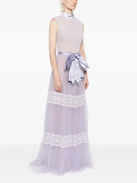 Rochie Saiid Kobeisy din dantelă de costum violet