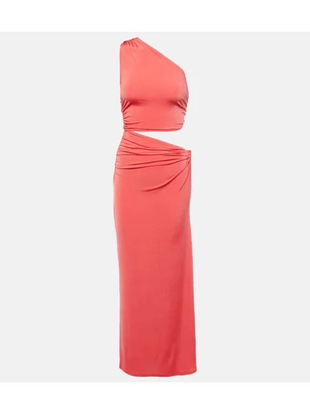 Rochie maxi Jade Swim din jerseu de costum roșu
