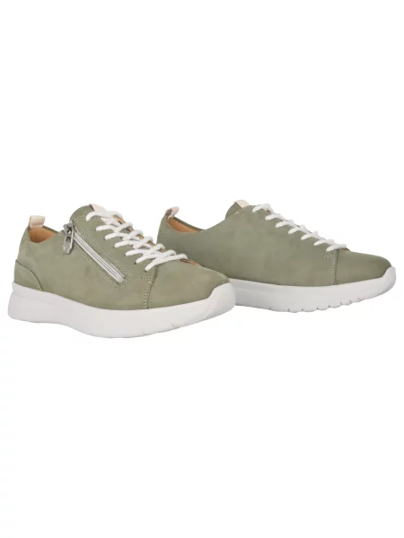 Sneakersy Ganter skórzane zielone