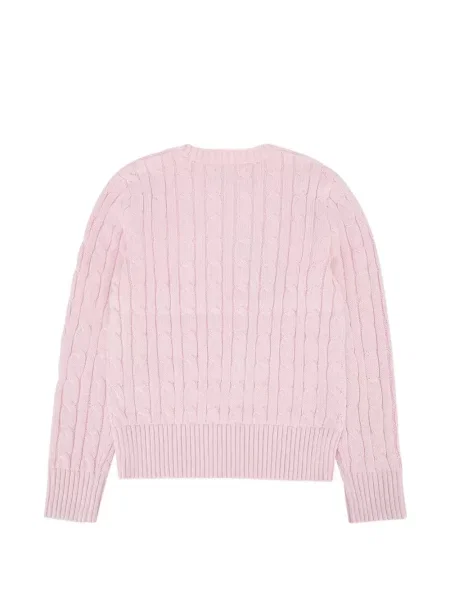 Sweter dziecięcy Polo Ralph Lauren różowy