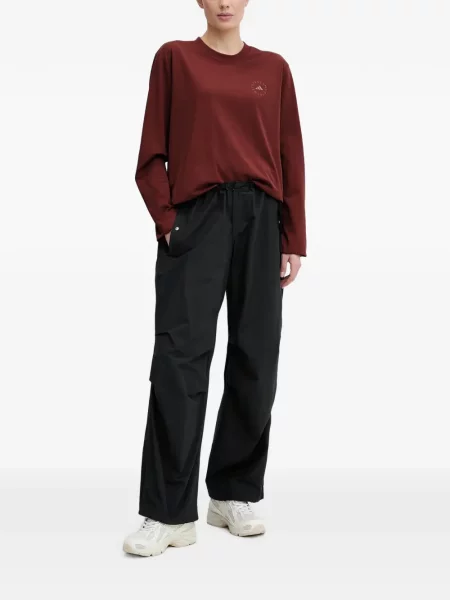 Дълго тениска Adidas By Stella Mccartney с принт червено
