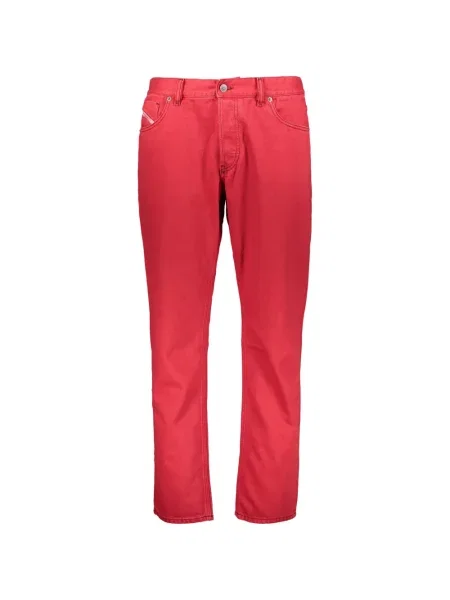 Дънки straight leg Diesel червено