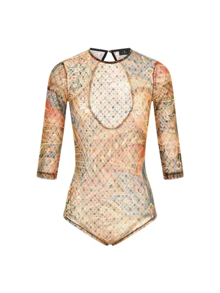 Koszulka Etro tiulowa z wzorem paisley