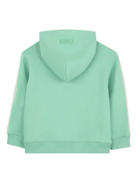 Bluza z kapturem dziecięca Lanvin Enfant zielona