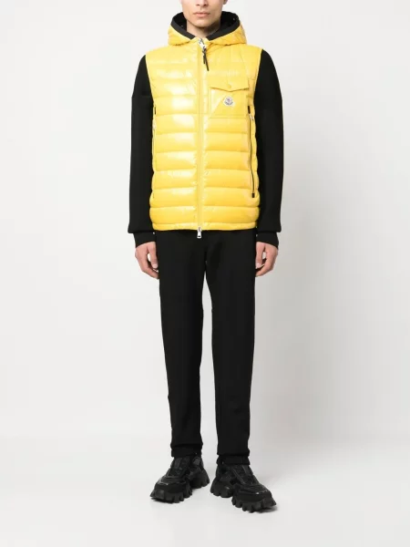 Kamizelka Moncler ocieplana żółta