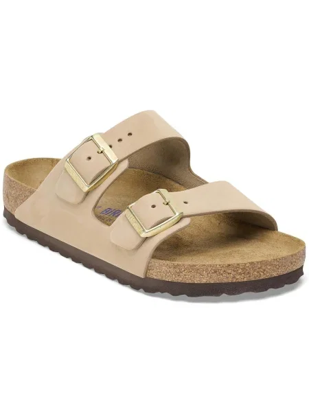 Šľapky Birkenstock z nubuku béžová