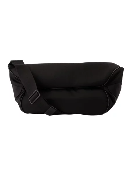 Torba crossbody Saint Laurent skórzana z logo czarna