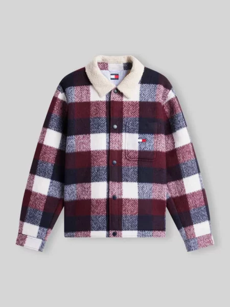 Kurtka koszulowa o kroju regular fit z kołnierzem typu teddy Tommy Jeans