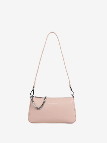 LANCASTER Paris Geantă de umăr Lancaster Sac trotteur Zippée Suave Even Poudre' roz