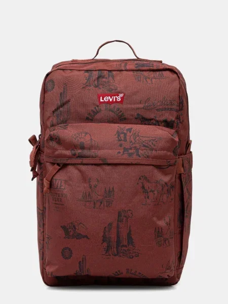 Раница Levi's голям с апликация кафяво