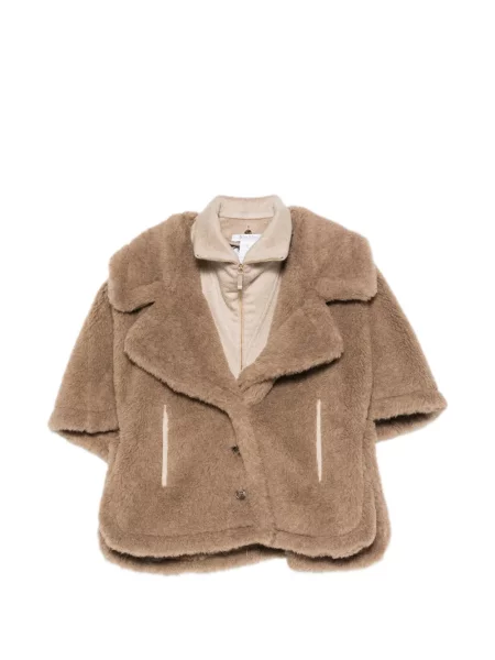 Ursuleț de pluș geacă Max Mara de lână maro